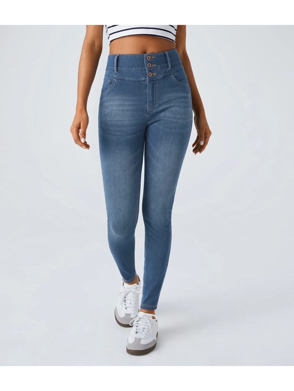 Halara Flex High Waisted Zipper Pockets Casual Skinny Jeans - M Reg